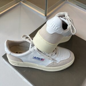 Autry Sneaker Schuhe weiß/taupe Glattleder/Wildleder