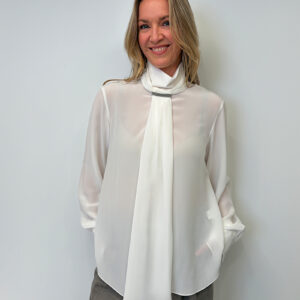 Brunello Cucinelli Seidenbluse mit Schluppe