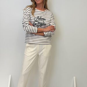 Margittes Shirt gestreift grey