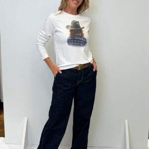 Margittes T-Shirt Cowgirl mit Jeans