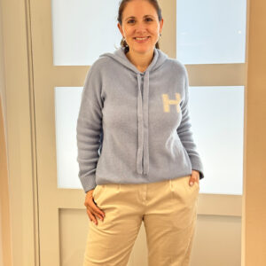 Hemisphere Strickhoody blue