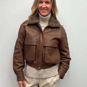 Studio AR Pilotenlederjacke Abigail