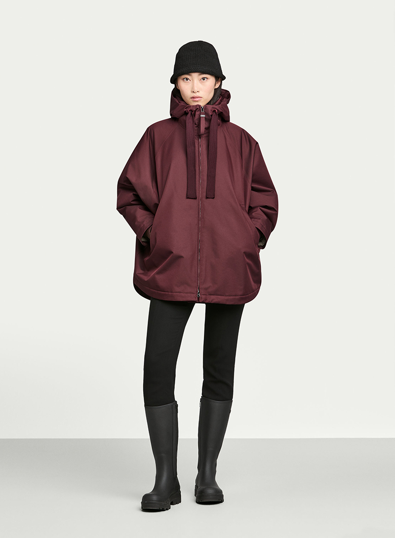 G-Lab Cape-Jacke Pure an Model burgundy