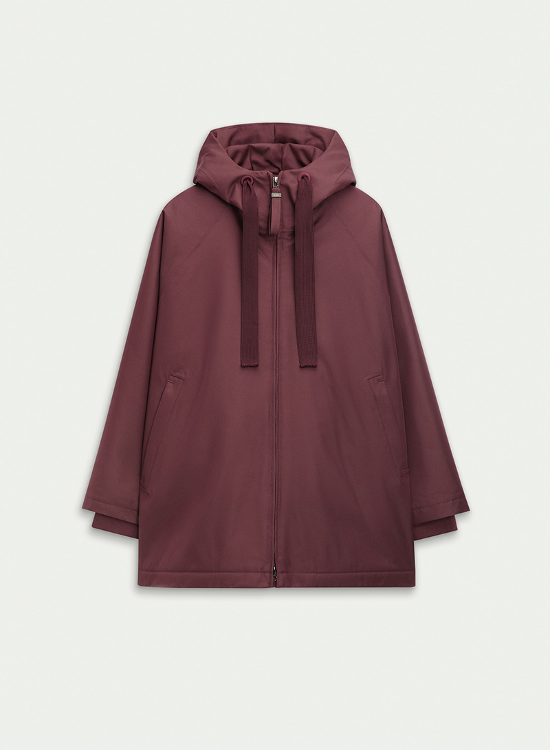 G-Lab Cape-Jacke Pure Komplettansicht ohne Model burgundy